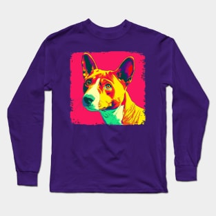 Basenji Pop Art - Dog Lover Gifts Long Sleeve T-Shirt